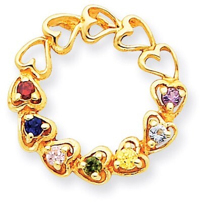 7 Birthstones Family Pendant 14k Gold XMP53/7, MPN: XMP53/7, 883957517865