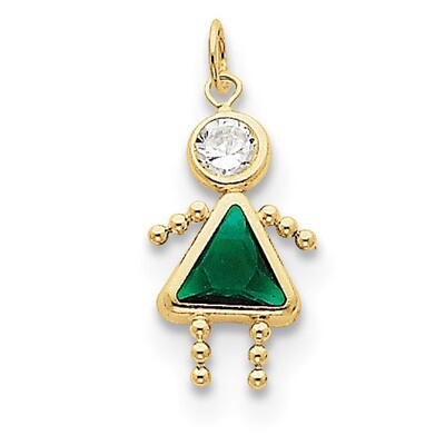 May Girl Birthstone Charm 10k Gold 10XCK164, MPN: 10XCK164, 716838192663