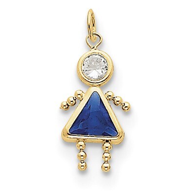 September Girl Birthstone Charm 10k Gold 10XCK172, MPN: 10XCK172, 716838192700