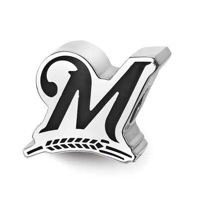 Milwaukee Brewers Enameled Bead Sterling Silver SS500BRE, MPN: SS500BRE, 634401358165