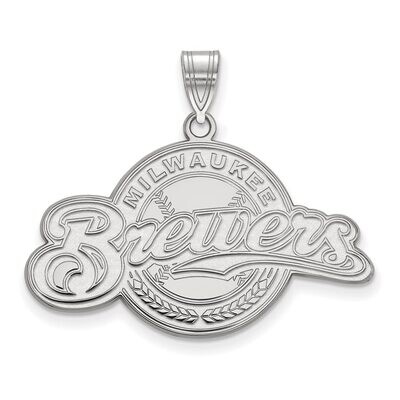 Milwaukee Brewers Large Pendant Sterling Silver SS029BRE, MPN: SS029BRE, 886774630045
