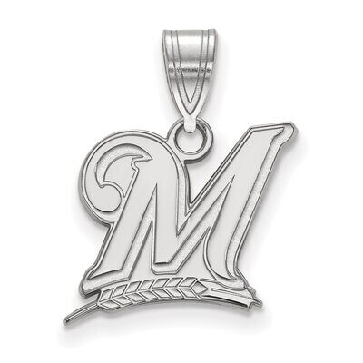 Milwaukee Brewers Medium Pendant Sterling Silver SS003BRE, MPN: SS003BRE, 886774623825