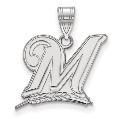 Milwaukee Brewers Large Pendant Sterling Silver SS004BRE, MPN: SS004BRE, 886774624129