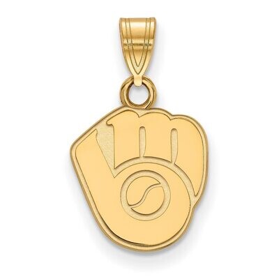 Milwaukee Brewers Small Pendant 10k Yellow Gold 1Y020BRE, MPN: 1Y020BRE, 886774811673