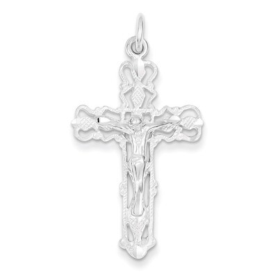 Crucifix Pendant Sterling Silver QC518, MPN: QC518, 883957912523