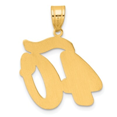 Script Number 40 Pendant 14k Gold Polished SCN40, MPN: SCN40, 196904078365