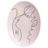 Raynaud Jean Cocteau Oval Platter Pink 0660-37-502036, MPN: 0660-37-502036, 3660006743287