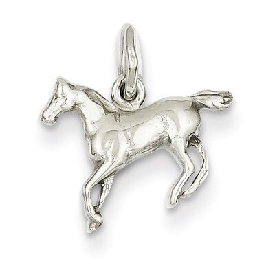 Horse Charm 14k White Gold YC325, MPN: YC325, 883957971650