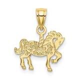 Carousel Horse Charm 10k Gold 10K6576, MPN: 10K6576,