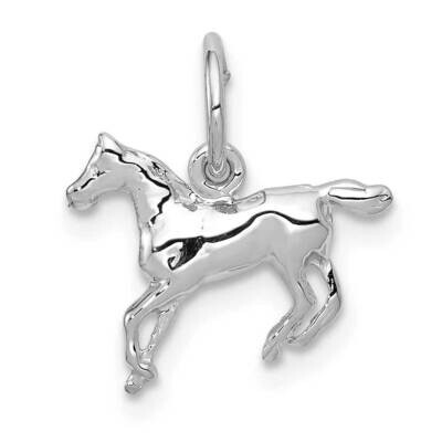 Horse Charm 10k White Gold 10ZYC325, MPN: 10ZYC325,