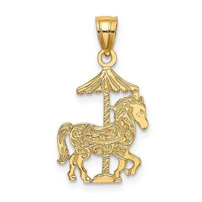 Carousel Horse Charm 14k Gold K6436, MPN: K6436, 637218000197