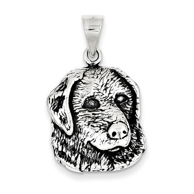Dog Charm Antiqued Sterling Silver QC4089, MPN: QC4089, 883957909479