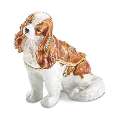 Henrietta Maria Cavalier King Charles Spaniel Trinket Box Bejeweled BJ4066, MPN: BJ4066, 1911019094…