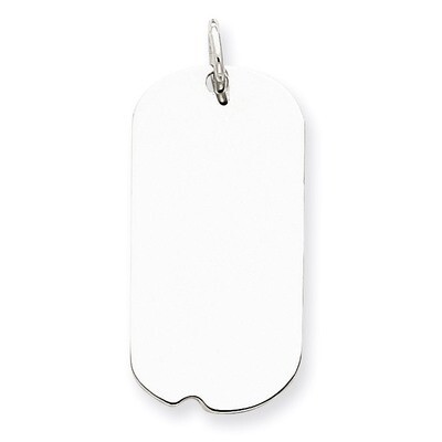 Dog Tag Disc Charm Engravable Sterling Silver QM442/27, MPN: QM442/27, 883957502076