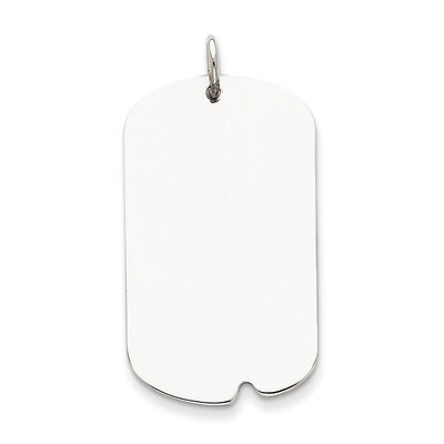 Dog Tag Disc Charm Engravable Sterling Silver QM500/27, MPN: QM500/27, 883957583860