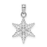 Small Snowflake Pendant 10k White Gold 10K4742W, MPN: 10K4742W,