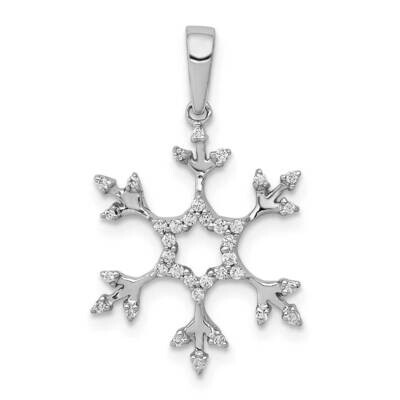 1/6Ct. Diamond Snowflake Pendant 14k White Gold PM5159-016-WA, MPN: PM5159-016-WA, 191101543678