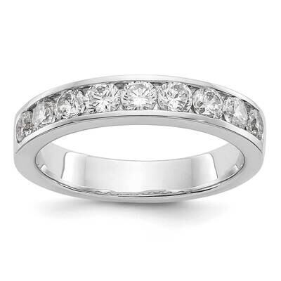 9-Stone Diamond Channel Band 14k White Gold RM3311B-093-WAA, MPN: RM3311B-093-WAA,