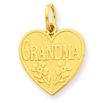 Grandma Heart Charm 14k Gold C1709, MPN: C1709, 886774088075