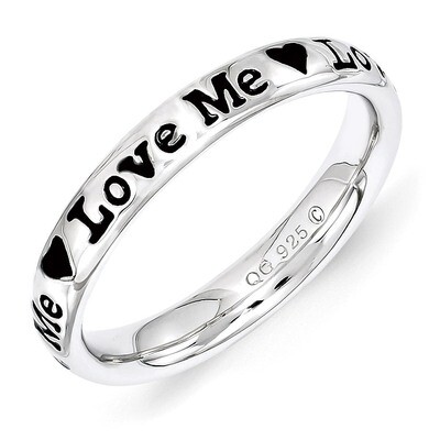 Sterling Silver Lyric Love Me Ring QSK1555-5