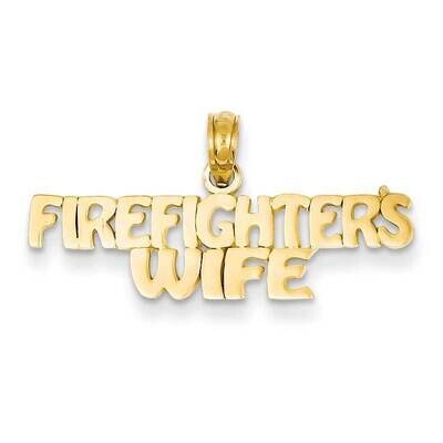 Firefighter&#39;s Wife Pendant 14k Gold K922, MPN: K922, 637218023448