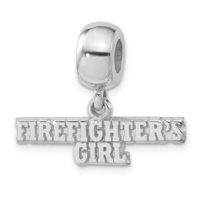 Polished Firefighters Girl Dangle Bead Sterling Silver PBS025BDSS, MPN: PBS025BDSS, 810680028412