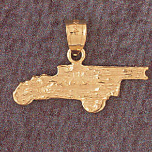 Dazzlers Jewelry Firefighter Car Pendant Necklace Charm Bracelet in Yellow, White or Rose Gold 4629…