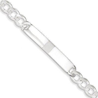 8 Inch Curb ID Bracelet Sterling Silver QCD200-8, MPN: QCD200-8, 883957548593