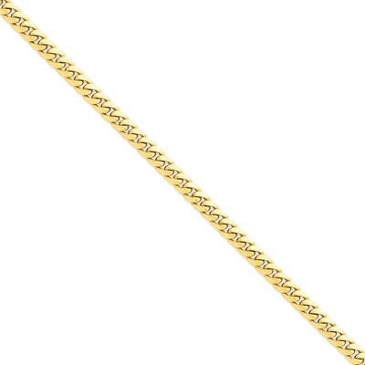 8 Inch 6.25mm Domed Curb Chain 14k Gold DCU200-8, MPN: DCU200-8, 886774095011