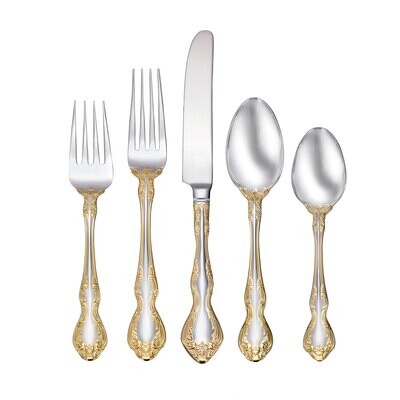 Oneida Golden Mandolina 45 Piece Flatware Set F142045A, MPN: F142045A, 79363019936