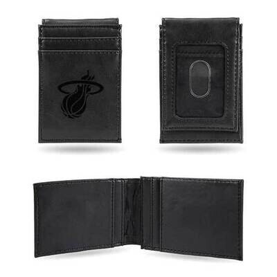 NBA Miami Heat Black Faux Leather Front Pocket Wallet GC7468, MPN: GC7468, 767345895271