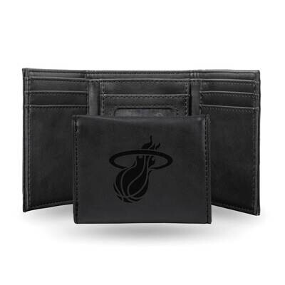 NBA Miami Heat Black Faux Leather Trifold Wallet GC7714, MPN: GC7714, 767345898982