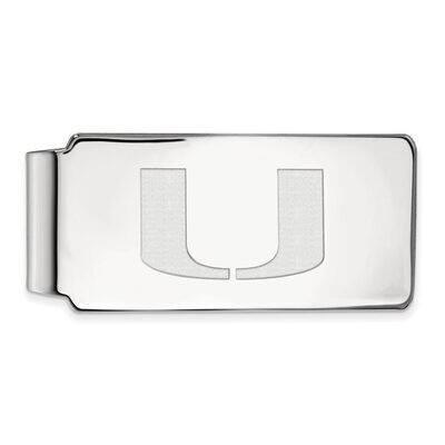 University of Miami Money Clip Sterling Silver SS025UMF, MPN: SS025UMF, 886774711485
