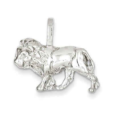 Lion Charm Sterling Silver QC909, MPN: QC909, 883957917849