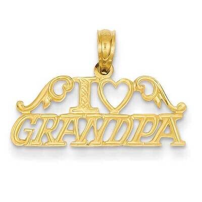 I Heart Grandpa Pendant 14k Gold C3021, MPN: C3021, 637218023844
