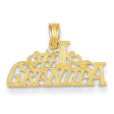 #1 Grandpa Pendant 14k Gold D3977, MPN: D3977, 637218023868