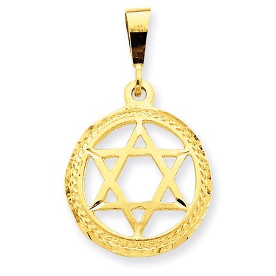Star Of David Charm 14k Gold C1312, MPN: C1312, 883957393766