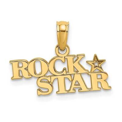 Rock Star Charm 14k Gold Polished D3901, MPN: D3901, 637218023813