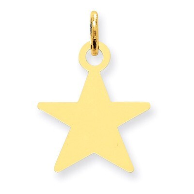 Star Disc Charm 14k Gold XM542/27, MPN: XM542/27, 883957493893