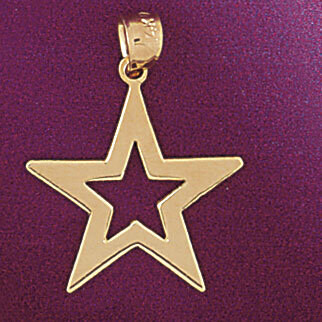 Dazzlers Jewelry Star Pendant Necklace Charm Bracelet in Yellow, White or Rose Gold 5646, MPN: DZ-5…