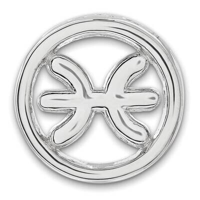 Stackable Experssions Small Pisces Zodiac Pendant Sterling Silver QSK2035, MPN: QSK2035,