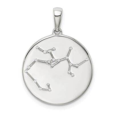 Cz Sagittarius Zodiac Pendant Sterling Silver QC9738, MPN: QC9738, 883957756851