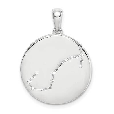 Cz Scorpio Zodiac Pendant Sterling Silver QC9737, MPN: QC9737, 883957574158