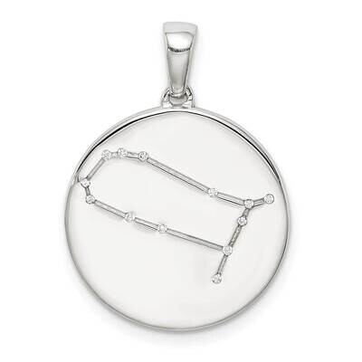 Cz Gemini Zodiac Pendant Sterling Silver QC9732, MPN: QC9732, 883957825175