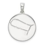 Cz Gemini Zodiac Pendant Sterling Silver QC9732, MPN: QC9732, 883957825175