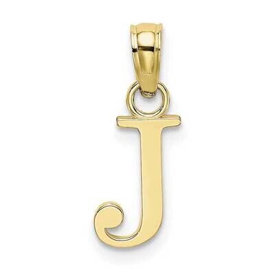 J Block Initial Charm 10k Gold Polished 10K6423J, MPN: 10K6423J, 63721818804