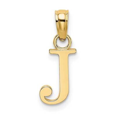 J Block Initial Charm 14k Gold Polished K6423J, MPN: K6423J, 63721800731