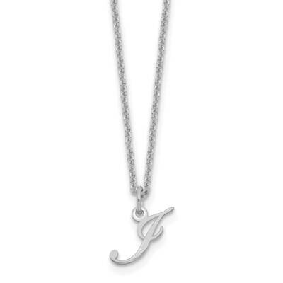 Letter J Initial Necklace 14k White Gold XNA756W/J, MPN: XNA756W/J, 196904082126