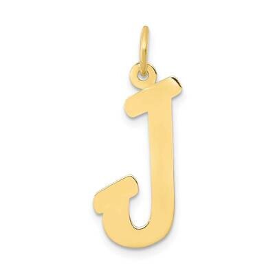 Script Initial J Charm 10k Gold Small 10YC658J, MPN: 10YC658J,