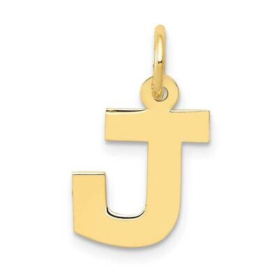 Block Initial J Charm 10k Gold Small 10YC664J, MPN: 10YC664J,